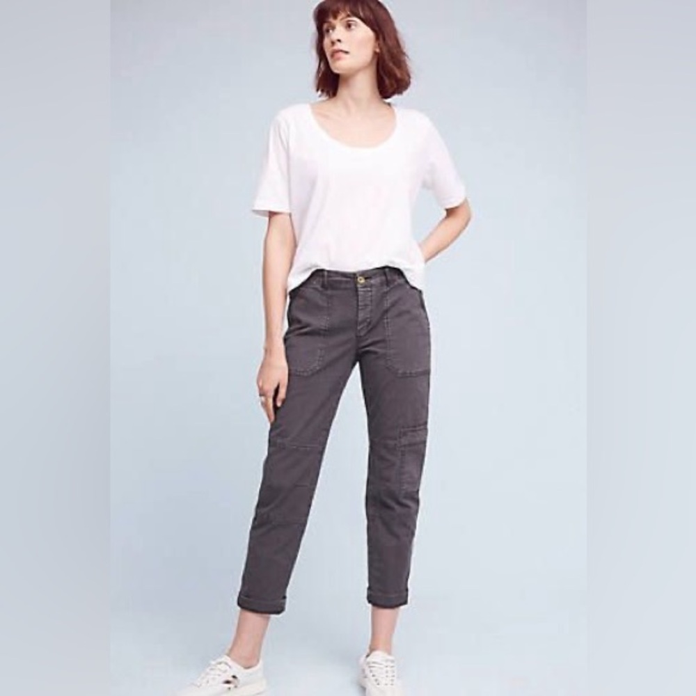 Anthropologie Gray Track Pants